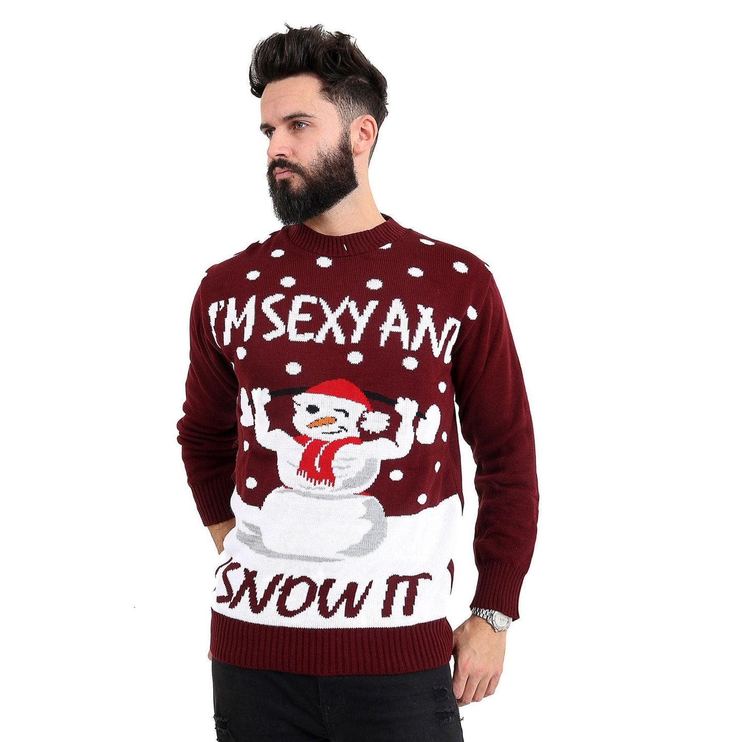 Pull de Noël - Sexy Bonhomme de Neige pour Homme